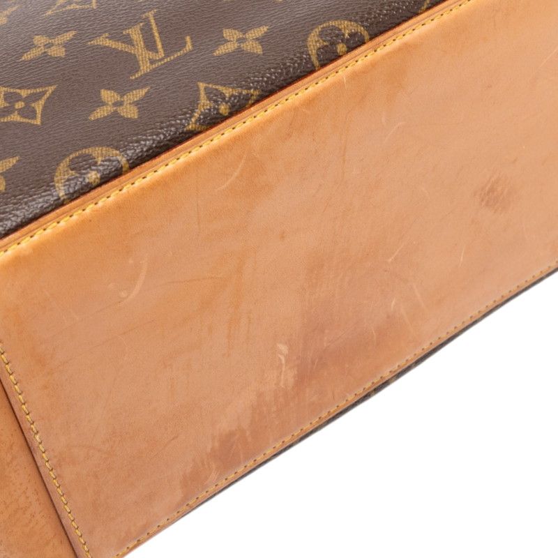 Louis Vuitton Monogram Cabas Piano Tote Shoulder Bag Brown Leather — view 4