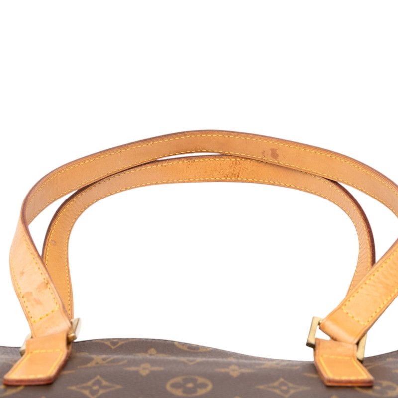 Louis Vuitton Monogram Cabas Piano Tote Shoulder Bag Brown Leather — view 7