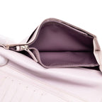 Chanel CC Logo Camellia Embossed Wallet Greige Silver Lambskin — view 5