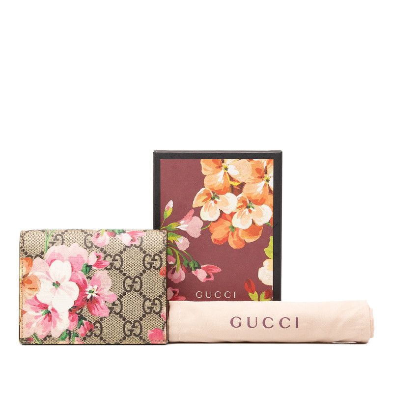 Gucci GG Blooms Bifold Wallet Beige Leather — view 8