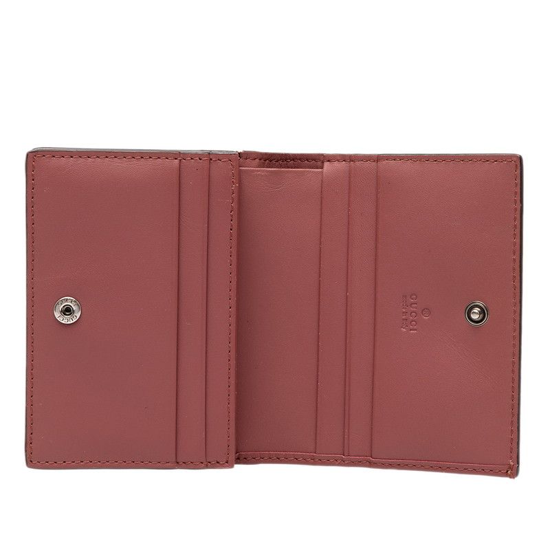 Gucci GG Blooms Bifold Wallet Beige Leather — view 5