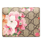 Gucci GG Blooms Bifold Wallet Beige Leather