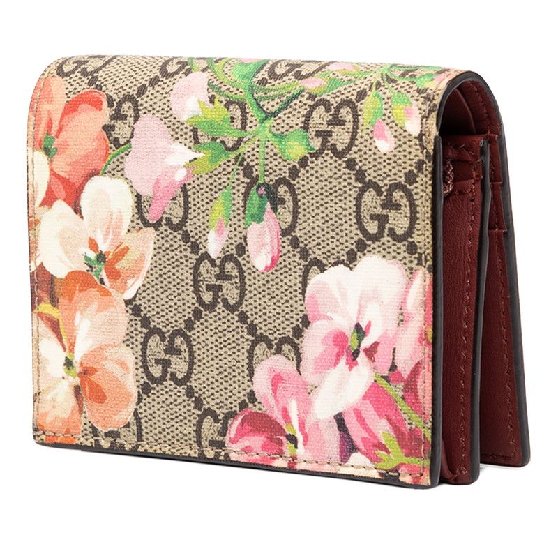 Gucci GG Blooms Bifold Wallet Beige Leather — view 2