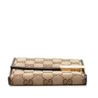 Gucci GG Canvas Bifold Wallet Beige Brown — view 3