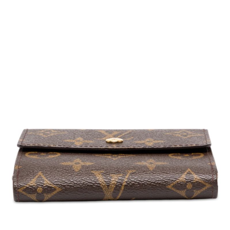 Louis Vuitton Monogram Portefeuille Elise Bifold Wallet Brown Leather — view 3