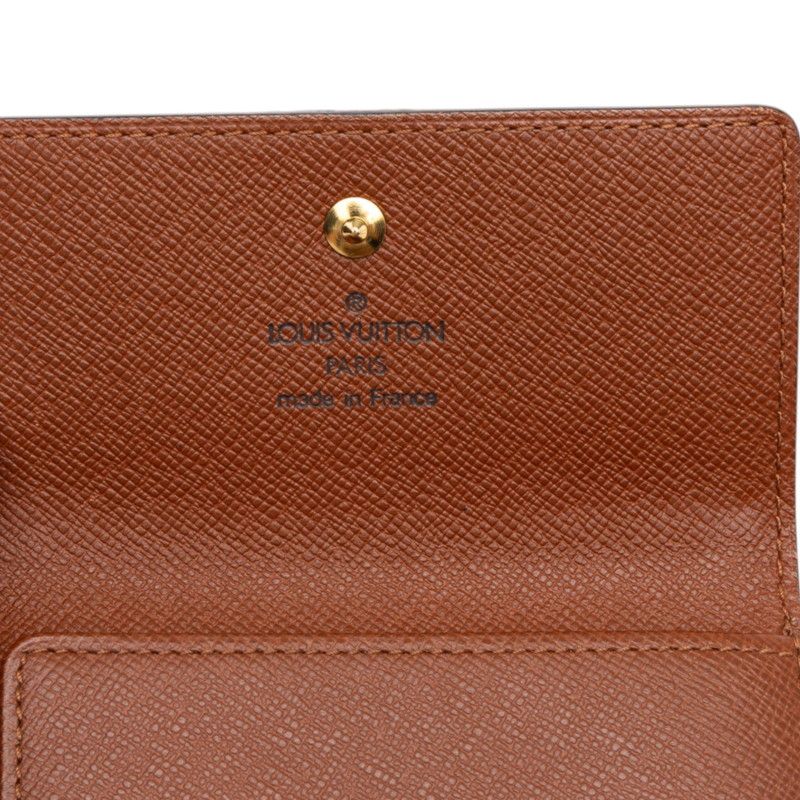 Louis Vuitton Monogram Portefeuille Elise Bifold Wallet Brown Leather — view 6