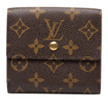 Louis Vuitton Monogram Portefeuille Elise Bifold Wallet Brown Leather