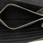 Louis Vuitton Damier Graphite Zippy Organizer Zip Around Wallet Black Leather — view 5