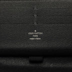 Louis Vuitton Damier Graphite Zippy Organizer Zip Around Wallet Black Leather — view 6