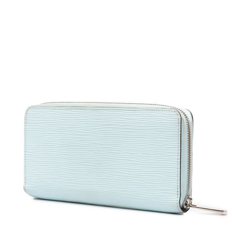 Louis Vuitton Epi Zippy Wallet Zip Around Light Blue Leather — view 2