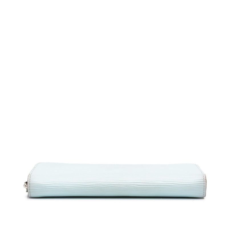 Louis Vuitton Epi Zippy Wallet Zip Around Light Blue Leather — view 3