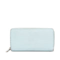 Louis Vuitton Epi Zippy Wallet Zip Around Light Blue Leather