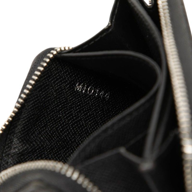 Louis Vuitton Damier Graphite Zippy Coin Purse Black Leather — view 5