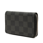 Louis Vuitton Damier Graphite Zippy Coin Purse Black Leather — view 2