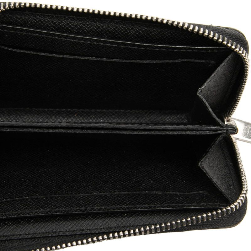 Louis Vuitton Damier Graphite Zippy Coin Purse Black Leather — view 4