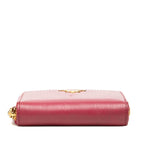 Prada Card Case Coin Purse Pink Leather — view 3