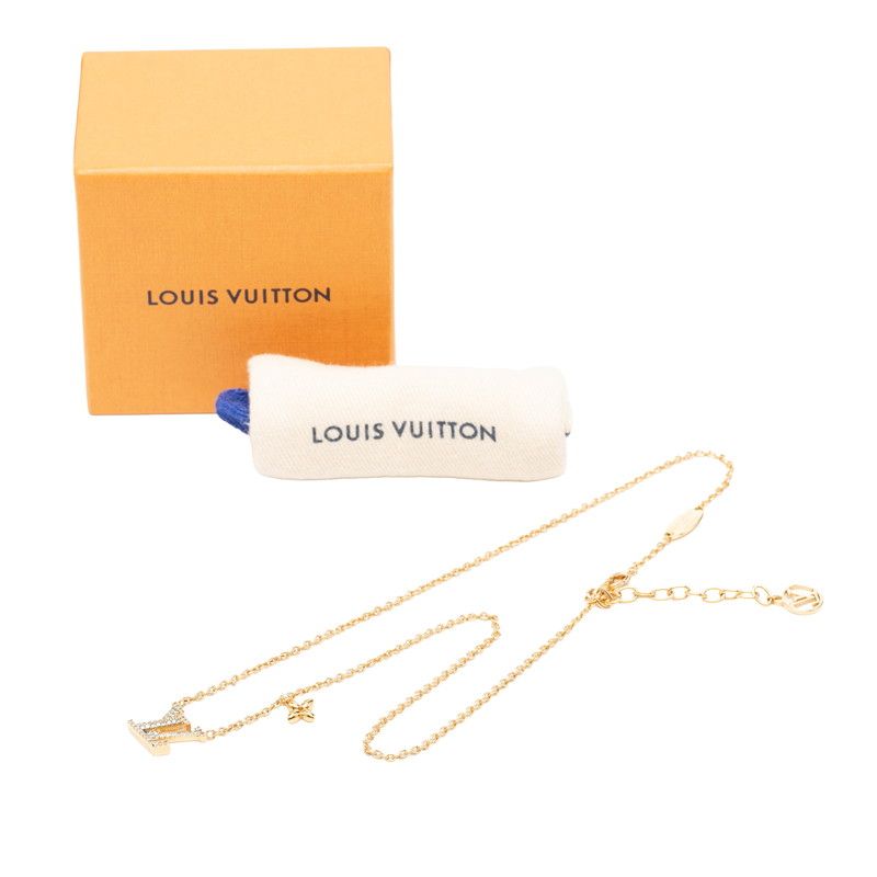 Louis Vuitton Necklace LV Iconic Gold Plated Rhinestone — view 7