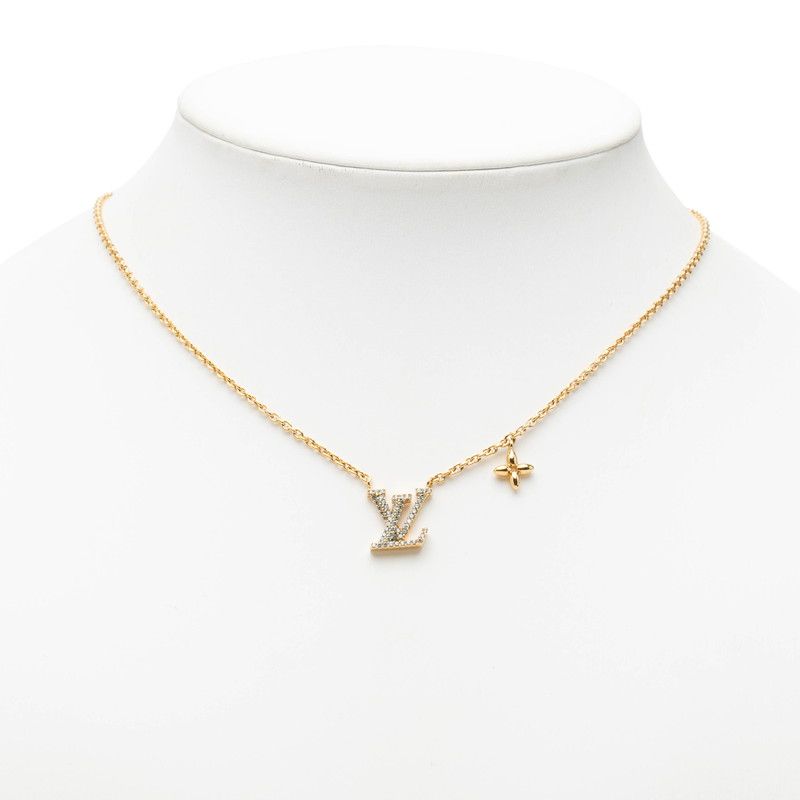 Louis Vuitton Necklace LV Iconic Gold Plated Rhinestone — view 6