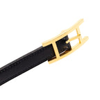 Hermes Hapi Reversible Belt Stamp 65 Black Gold Leather — view 4