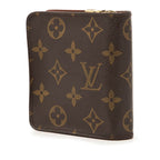 Louis Vuitton Monogram Compact Zip Wallet Bifold Brown Leather — view 2