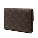 Louis Vuitton Monogram Porte Tresor Etui Papi Bifold Wallet Brown Leather — view 2
