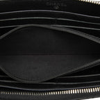 Chanel CC Logo Quilted Wallet Black Patent Leather — view 4