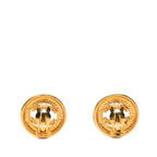Chanel CC Logo Earrings Gold Plated — view 2