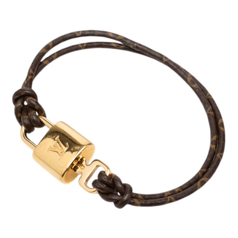 Louis Vuitton Monogram Bracelet Lock It Again Brown Gold — view 2