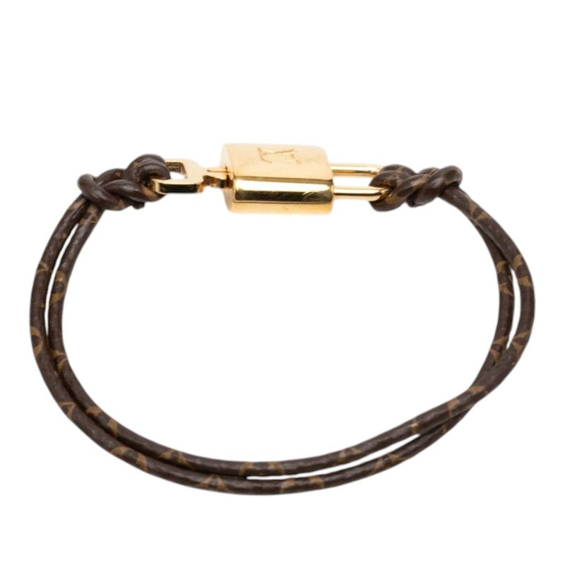 Louis Vuitton Monogram Bracelet Lock It Again Brown Gold — view 3