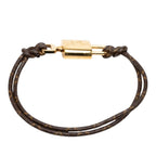 Louis Vuitton Monogram Bracelet Lock It Again Brown Gold — view 3