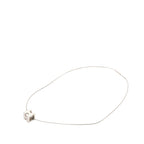 Hermes Cage D'h Cube Necklace Silver White Metal — view 3