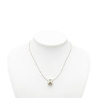 Hermes Cage D'h Cube Necklace Silver White Metal — view 6