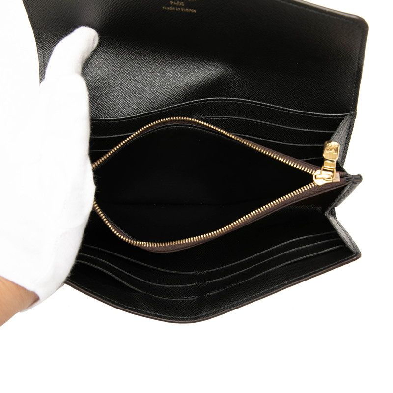 Louis Vuitton Monogram Reverse Portefeuille Sarah Wallet Envelope Brown Leather — view 4