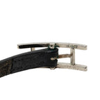 Hermes Hapi 3 Bracelet Long Black Silver Leather — view 7