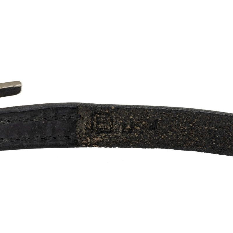 Hermes Hapi 3 Bracelet Long Black Silver Leather — view 6