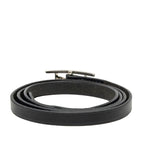 Hermes Hapi 3 Bracelet Long Black Silver Leather — view 3