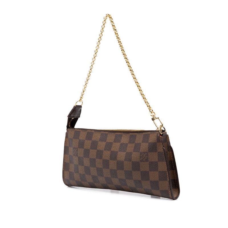 Louis Vuitton Damier Chain 2-Way Shoulder Bag Brown Leather — view 2