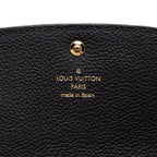 Louis Vuitton Monogram Empreinte Portefeuille Emily Wallet Black Leather — view 5