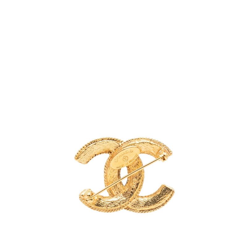Chanel CC Logo Brooch Gold Plated — view 2