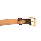 Louis Vuitton Monogram Ceinture Belt 80/32 Brown Gold Leather — view 5