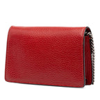 Gucci Dionysus Crossbody Chain Shoulder Bag Red Leather — view 2