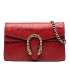 Gucci Dionysus Crossbody Chain Shoulder Bag Red Leather