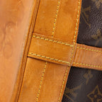 Louis Vuitton Monogram Noe Shoulder Bag Brown Leather — view 4
