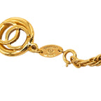 Chanel CC Logo Vintage Chain Bracelet Gold Plated — view 5