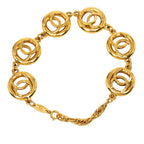 Chanel CC Logo Vintage Chain Bracelet Gold Plated — view 3