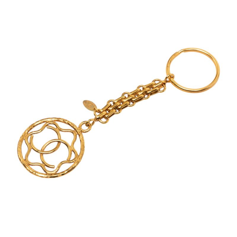 Chanel CC Logo Key Holder Charm Gold Plated — view 2