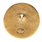 Chanel CC Logo Round Earrings 24 Gold Plated — view 3
