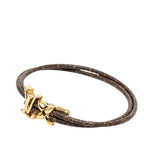 Louis Vuitton Bracelet LV Blue Brown Gold Plated — view 2