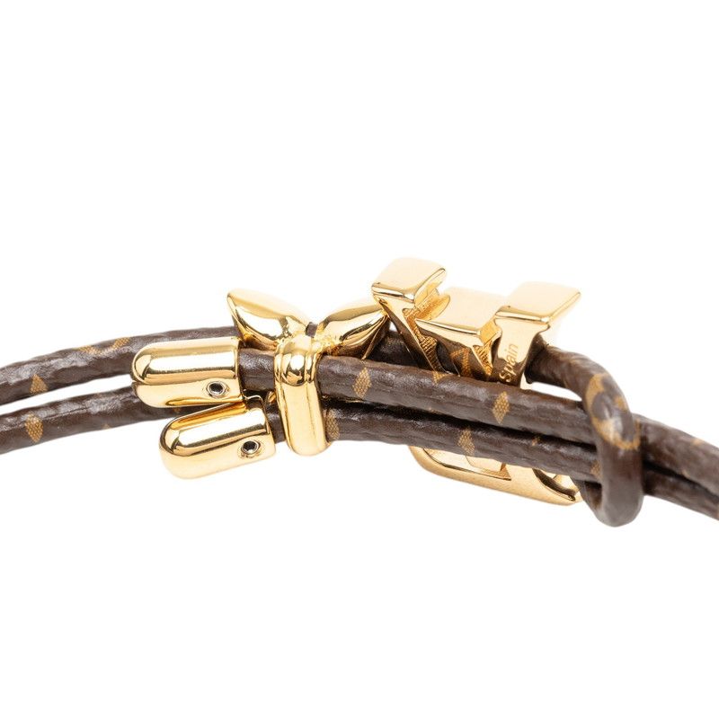 Louis Vuitton Bracelet LV Blue Brown Gold Plated — view 4