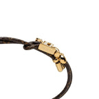 Louis Vuitton Bracelet LV Blue Brown Gold Plated — view 5